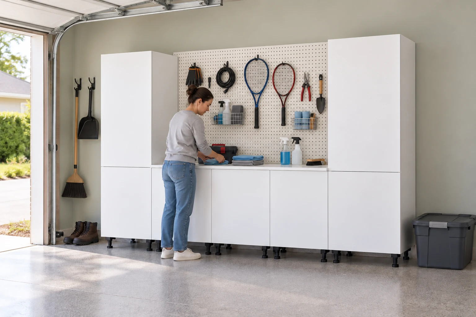 10 ft Family Drop Zone: Door Bases, White finish